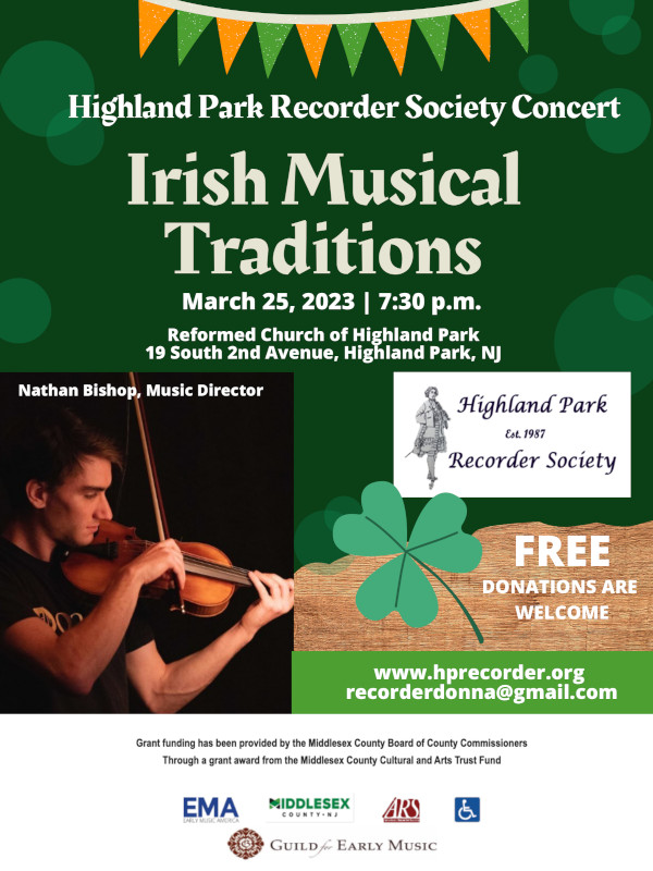 2023 Irish Musical Traditions Concert Poster